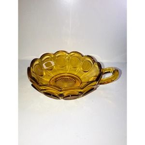 Fostoria Coin Glass Amber Candy Dish